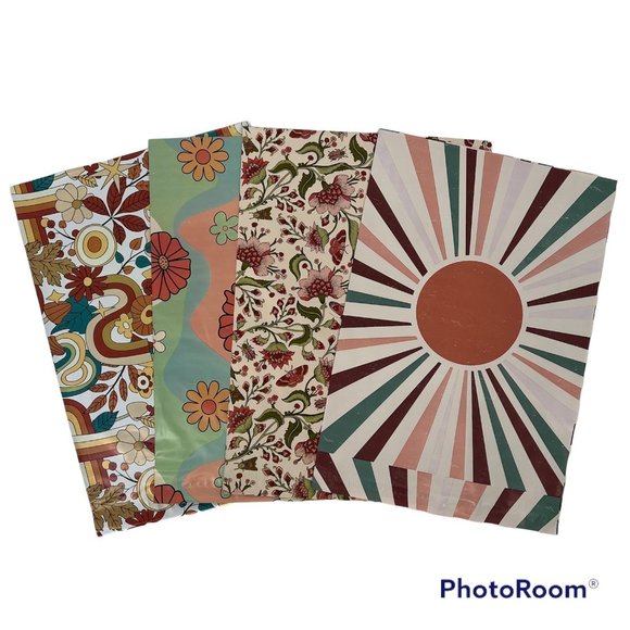 Custom Variety Pack Other - NEW Fall Florals Polymailers Self Sealing (100) 10x13